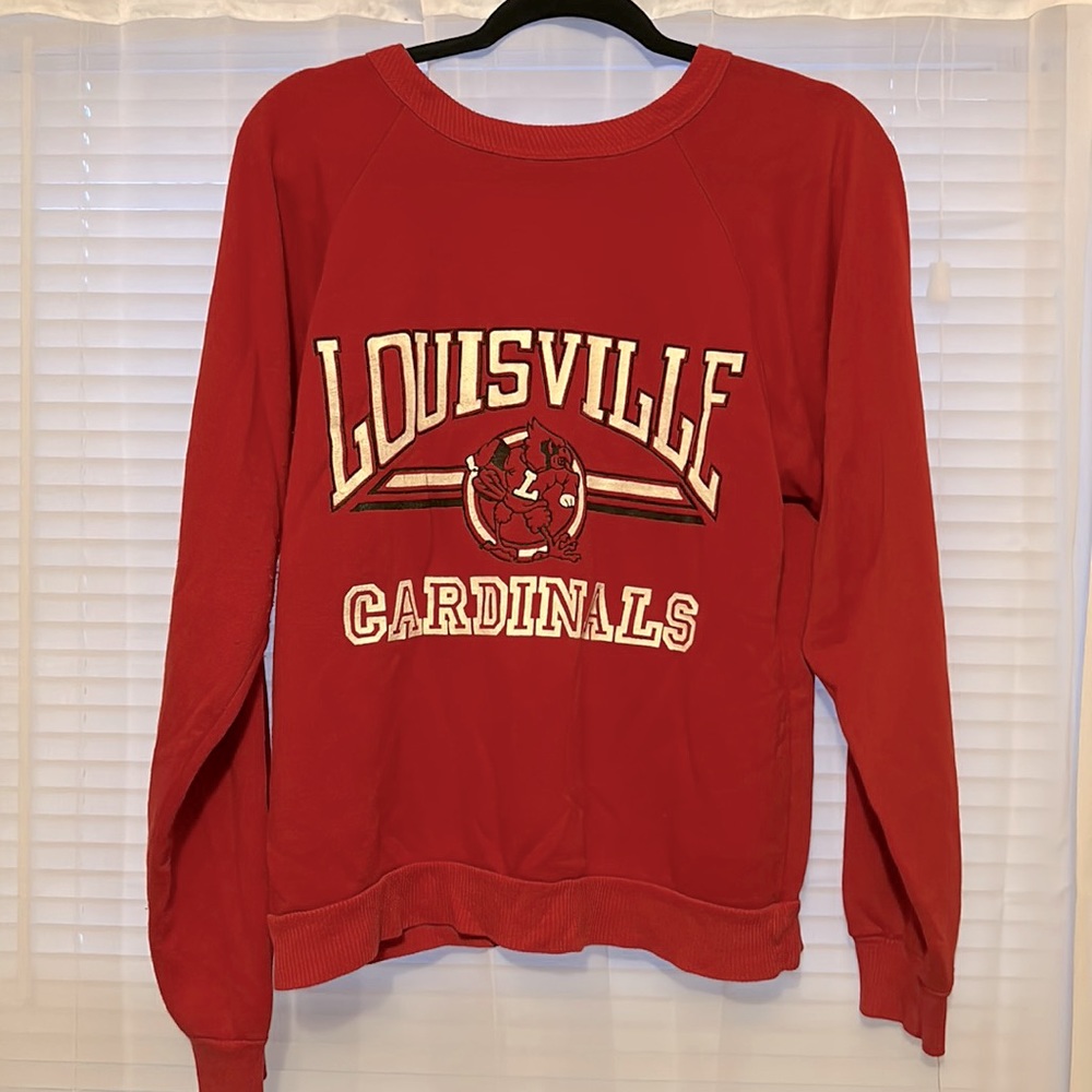 LOUISVILLE CARDINALS vintage sweat shirt/sweater